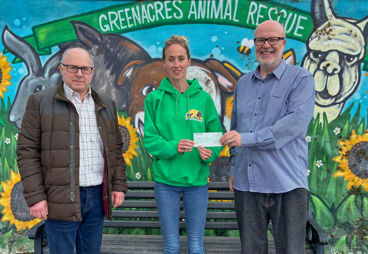 St David's Lodge 366 are very pleased to donate £355 to Greenacres Animal Rescue <a href="/team_greenacres/">Greenacres Rescue</a> #westwalesmason #stdavidslodge366