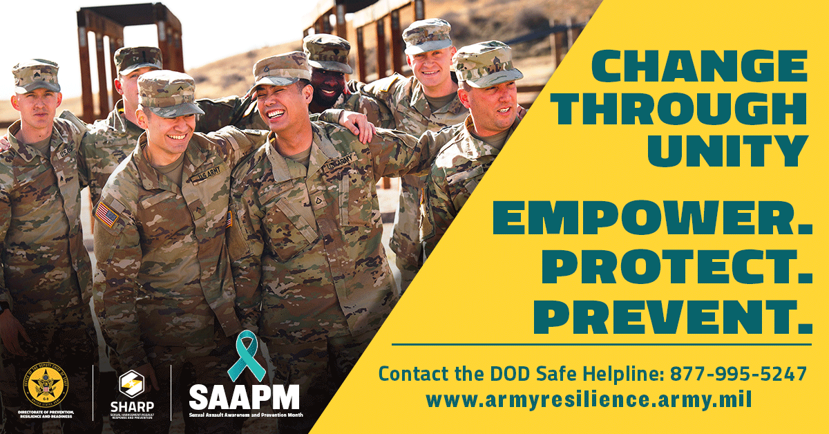 We all benefit from a healthy work environment in which everyone’s rights and responsibilities are respected, and sexual violence and sexual harassment are not tolerated. #SAAPM Learn more: armyresilience.army.mil/SAAPM-2024/ind…