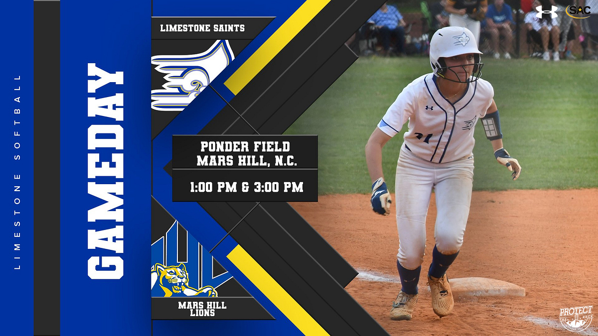 The Saints take the field this afternoon in the final series of the regular season as @LimestoneSball visits Mars Hill. First pitch from Mars Hill, set for 1 p.m. and 3 p.m. 📹 flosoftball.com/live/91451 📊 thesac.com/sports/sball/2… #GoSaints #ProtectTheRock