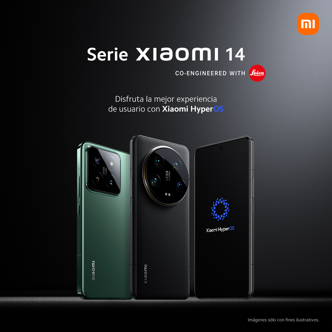 #SerieXiaomi14 se estrenará con #XiaomiHyperOS, poniendo la innovación a tu alcance.

¡Prepárate para un cambio de experiencia! Únete al #Lanzamiento Xiaomi este 25 de abril a las 20:00hrs en:  fb.me/e/1Th09mIGJ