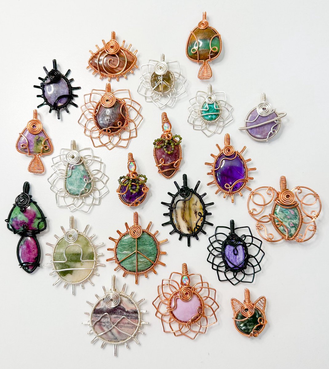 the crystals 🪻🌲🧞 the pendants “wisteria woods” collection coming Friday April 26th at 8pm eastern time <3