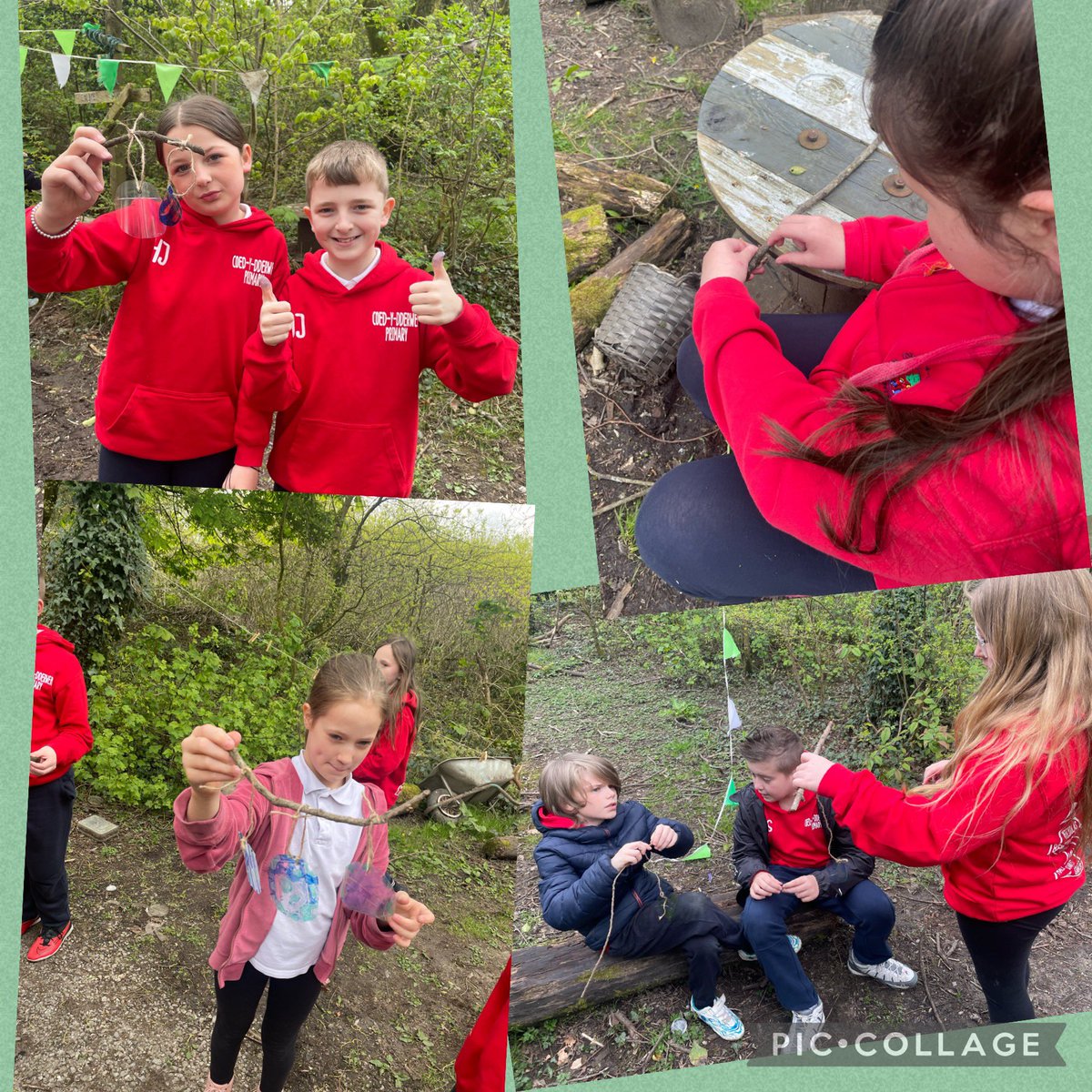 We’ve had so much fun exploring the outdoors and creating suncatchers out of recycled materials 🌊 🌎 ☀️ 🌿 #EarthDay2024 @ecoschoolfran @_OLW_ @EcoSchools_TW
