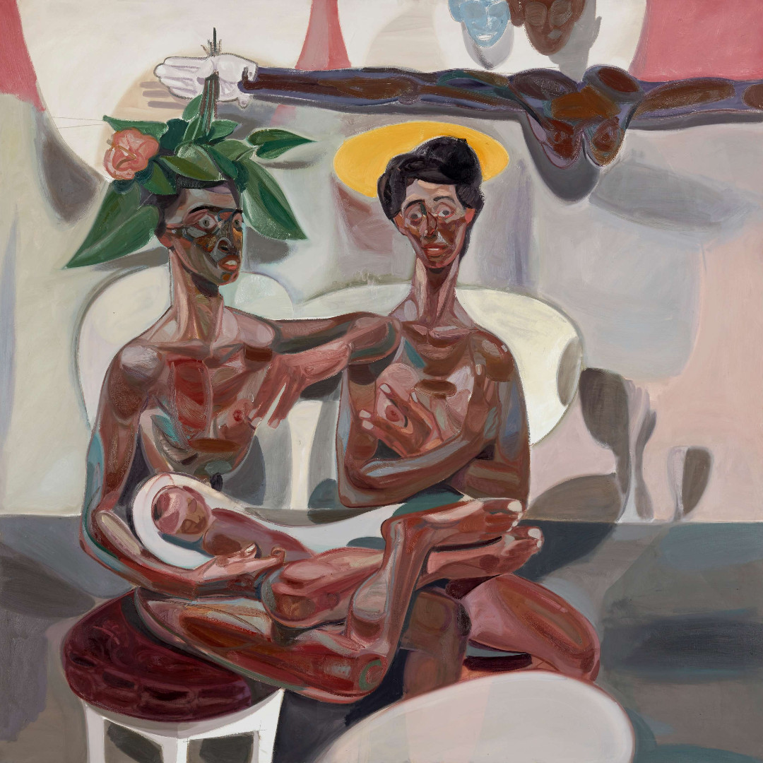 Tesfaye Urgessa’s paintings address the contemporary moment, in terms of personal relations, identity and migration. ✨

This painting  is our #WOTW

📸 Tesfaye Urgessa, The holy family despair, 2021. Courtesy the artist, ZC, and Saatchi Yates, London. Photo: Justin Piperger