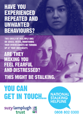 It’s National Stalking Awareness Week. Stalking can happen to anyone. If you, or someone you know is being stalked, please know that support is available: National stalking helpline: 0808 802 0300 suzylamplugh.org/Pages/Category… #NSAW2024