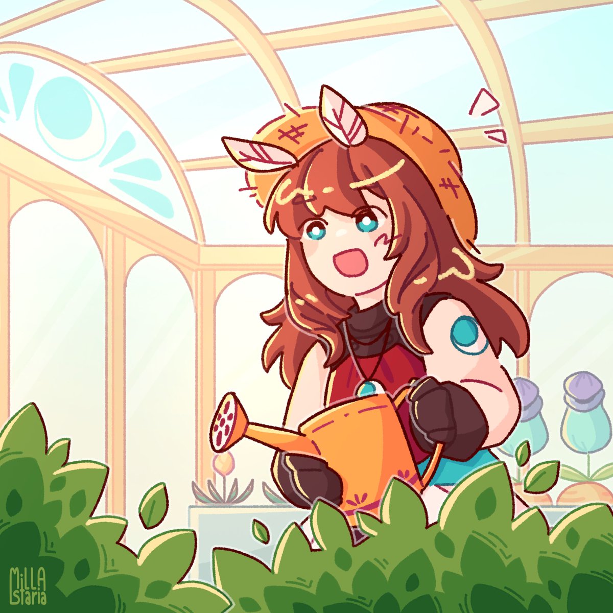 tending to your ancient plants! 🌱🪴✨

#Hermitcraftfanart #hermitcraftseason10 #pearlescentmoonfanart #PearlescentMoon