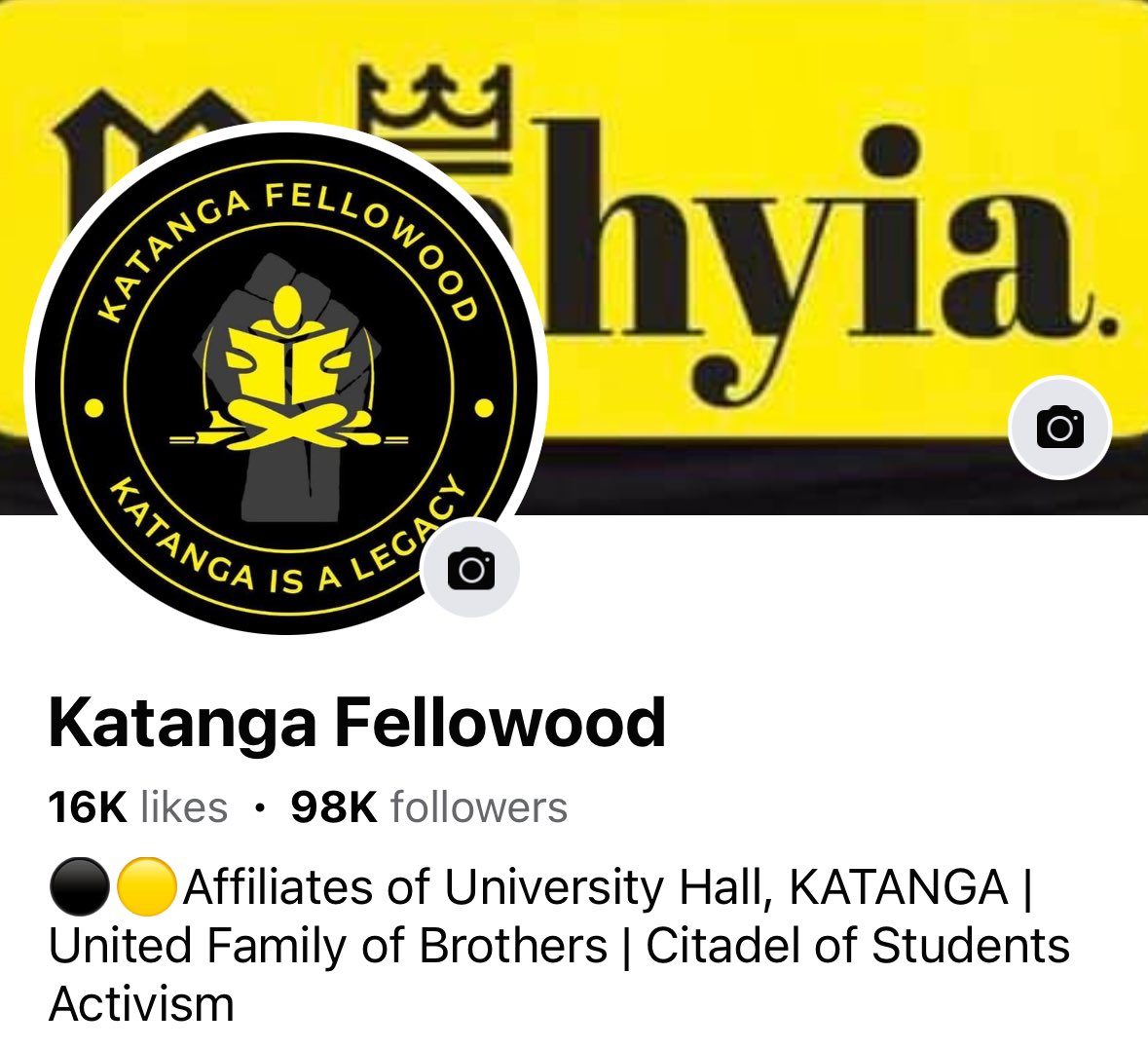 ⚫️🟡Are you following us on Fbk? If not, please do.

#Katanga