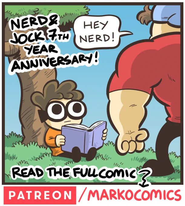 New Exclusive episode! Deja vu? It's 7th year anniversary of Nerd and Jock! Read this tribute comic by becoming a member! 