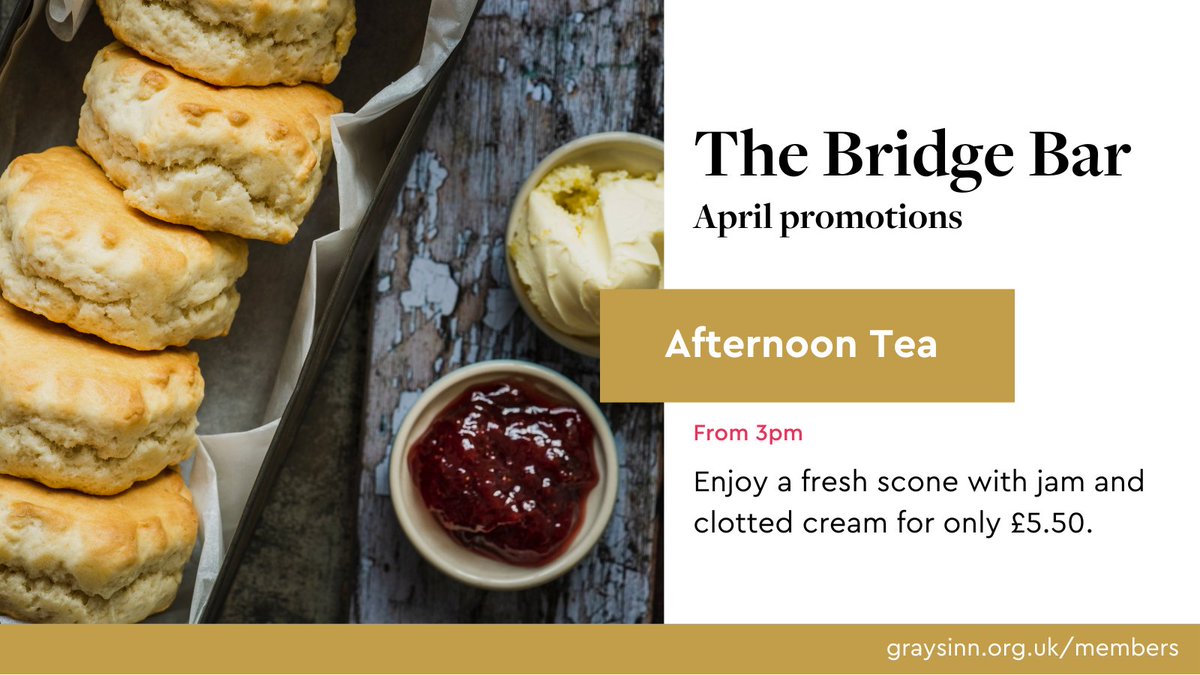 We’re delighted to see everyone enjoying The Bridge Bar promotions this month 💫 The popular afternoon tea continues throughout April, Monday to Friday from 3pm.