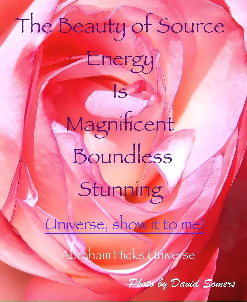 🌺 'Universe, show it to me!'
#AbrahamHicks