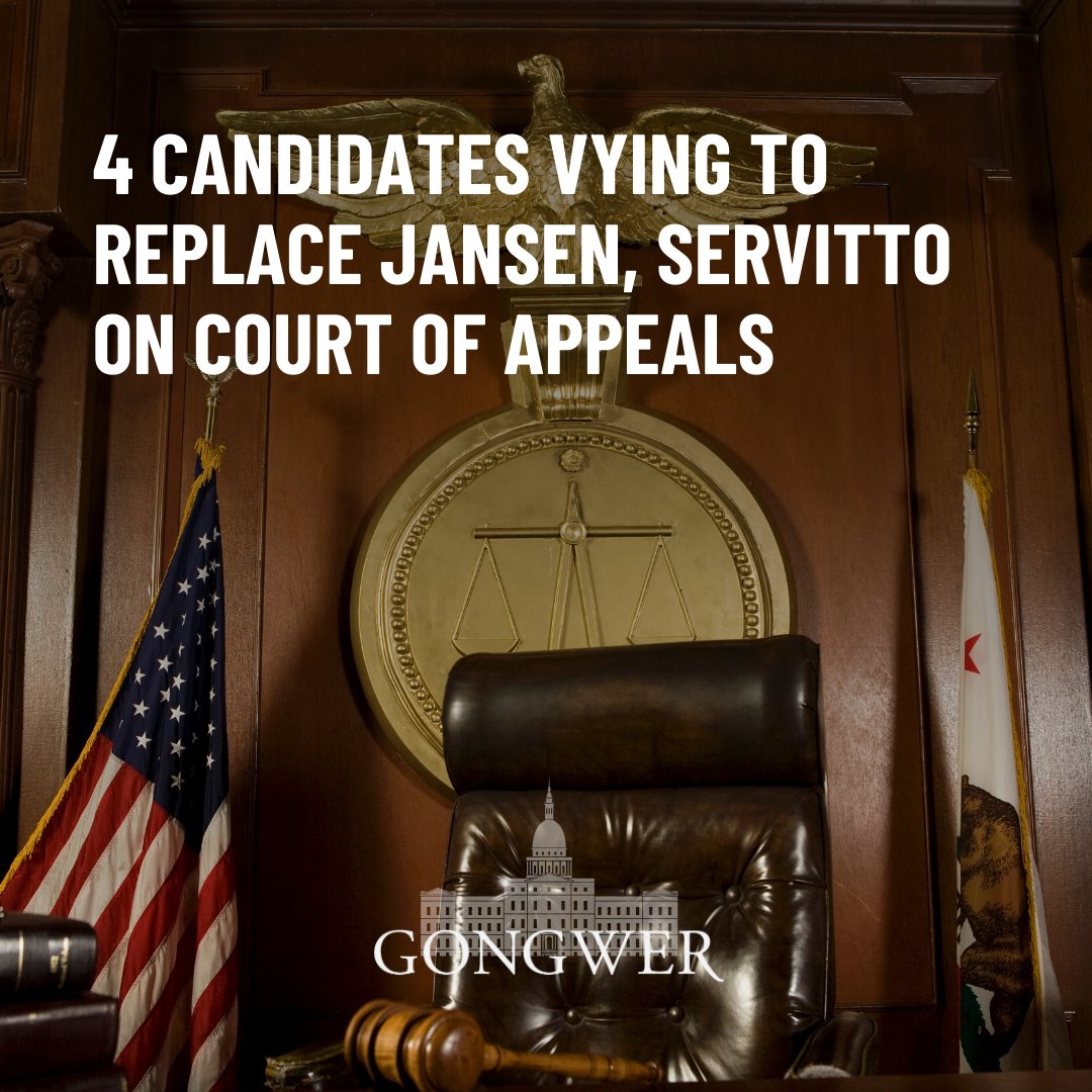 Race to replace retiring Court of Appeals Judge Jansen and Judge Servitto is on as 4 candidates seek their seats on the appellate bench this year, with a current prosecutor, a retired judge and 2 practicing attorneys each indicating intentions to run. bit.ly/3Jv2uCC