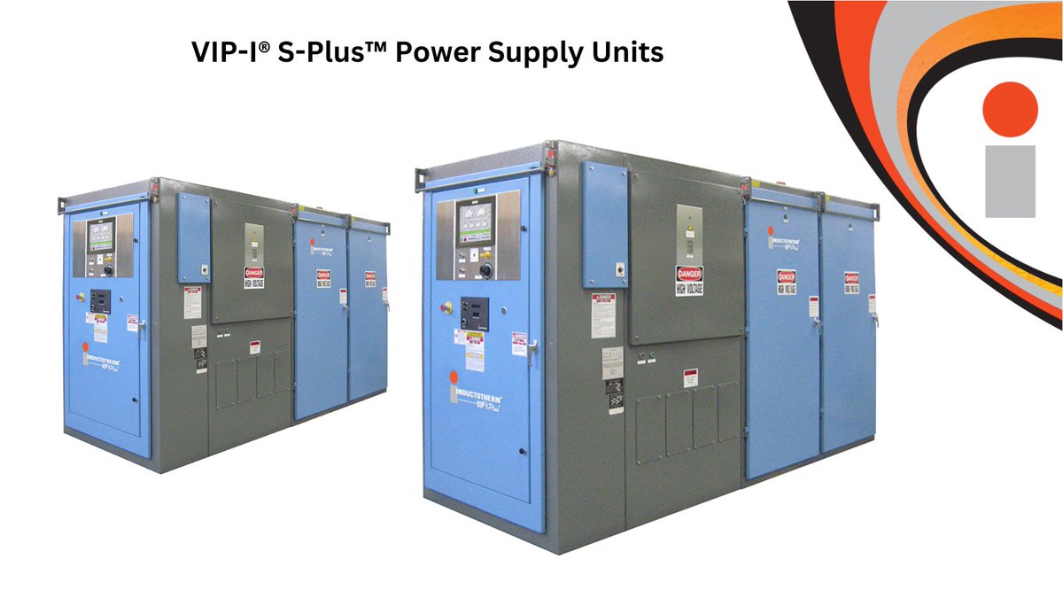 While VIP-I® Power Supply Units are available in a wide range of power levels up to 750 kilowatts, VIP-I® S-Plus™ Power Supply Units can achieve power levels even higher. The units can be fully configured with a variety of options. inductotherm.com/products/vip-i… #foundry induction