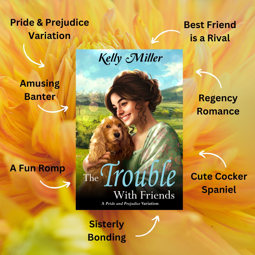 'Before the end of chapter one, I was already laughing out loud at some of the witty banter Miller inserts into the tale.' ⭐️⭐️⭐️⭐️⭐️ “The Trouble With Friends,” a sweet #PrideandPrejudice #Regency #Romance! bookgoodies.com/a/B0CLTCCC7P What will Darcy do when his best friend falls