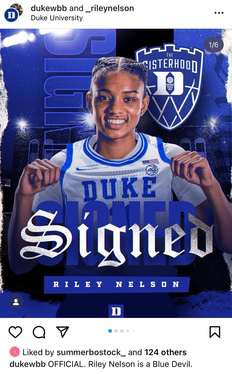 TaliaGoodmanWBB's tweet photo. BREAKING: Maryland freshman transfer Riley Nelson is headed to Duke, per announcement. https://t.co/xGuZGNzLQf