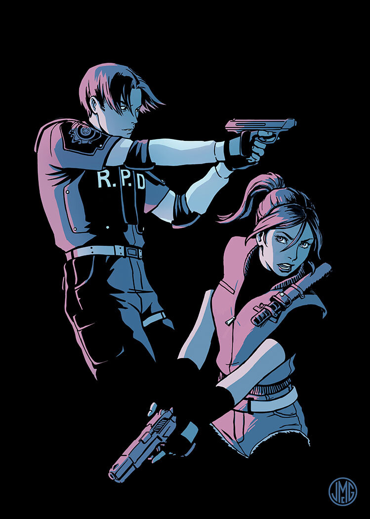 Fan art | Resident Evil 2 Artist: @mcguinnessjohn