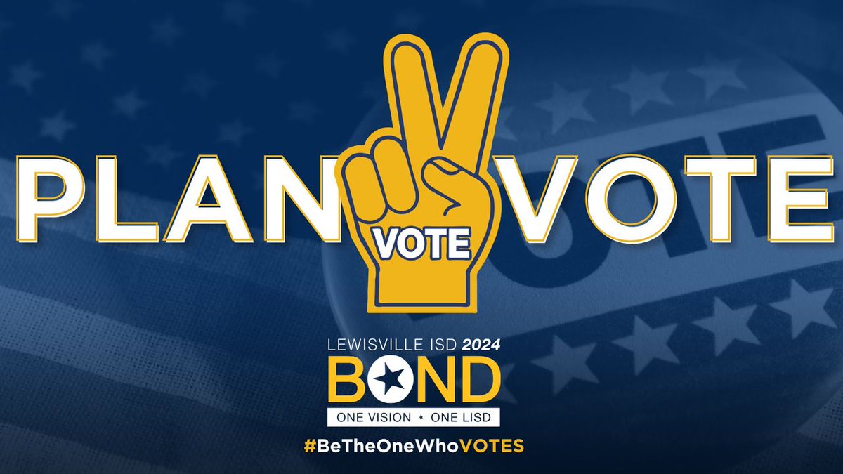 Make a 𝐩𝐥𝐚𝐧 𝟐 𝐯𝐨𝐭𝐞! Early voting for the May 4 election begins today & runs through April 30. Visit LISDBond.com/ballot to find out what to expect on your ballot related to LISD propositions. Share our voter’s guide & take 𝟐 people with you to the polls this week!