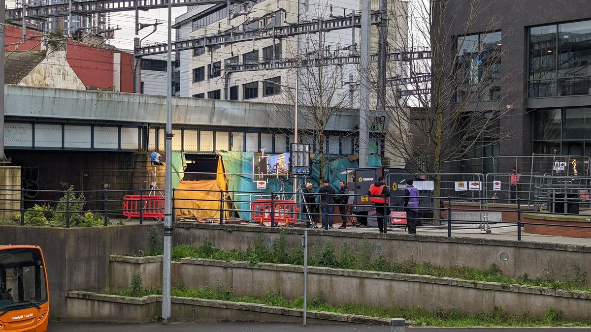 #dwsr Filming in Cardiff continues today but in another location.