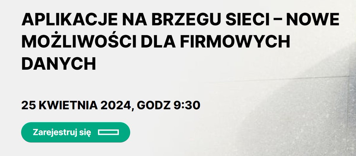 Zapraszamy w ten czwartek do Warszawy na spotkanie Innovation Club organizowane przy wsparciu @ComputerworldPL, @HPE i @SUSE.  Powiemy o przyszłości przetwarzania danych, alternatywach dla świata wirtualizacji i sposobach zarządzania aplikacjami.  

🔗 okt.to/Pw9gzT