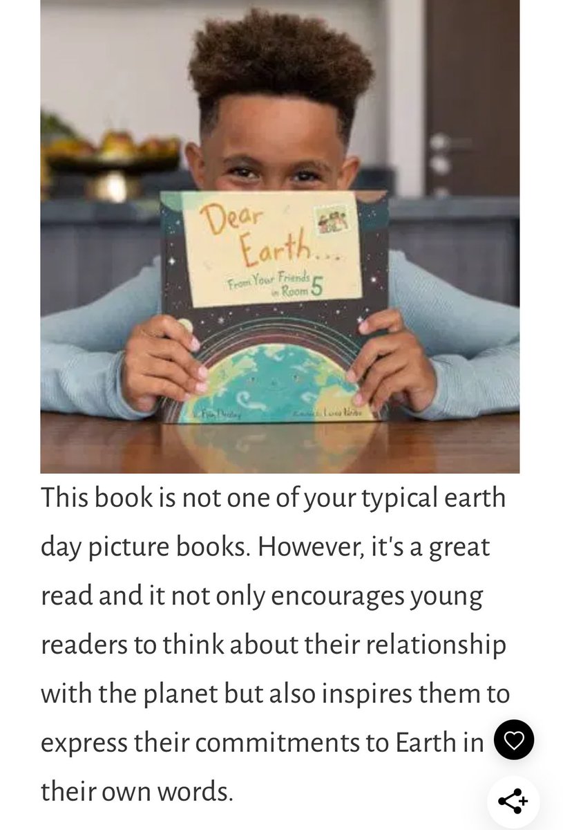 So thankful for all our #EarthHeroes and to the #teachers & #librarian friends who are reading & sharing DEAR EARTH…From Your Friends in Room 5 🌎🌍🌏♻️around the world. Illus. @lupencita @HarperStacks #WorldEarthDay2024 #EarthDayEveryDay