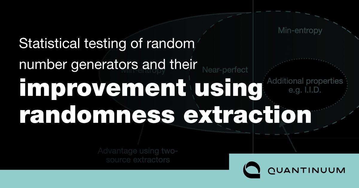 In a new paper, our quantum cryptography team reveals the limitations in the standardization of random number generators, the importance of choosing the right algorithms for extracting randomness & how quantum devices can help. Read the scientific paper: arxiv.org/abs/2403.18716