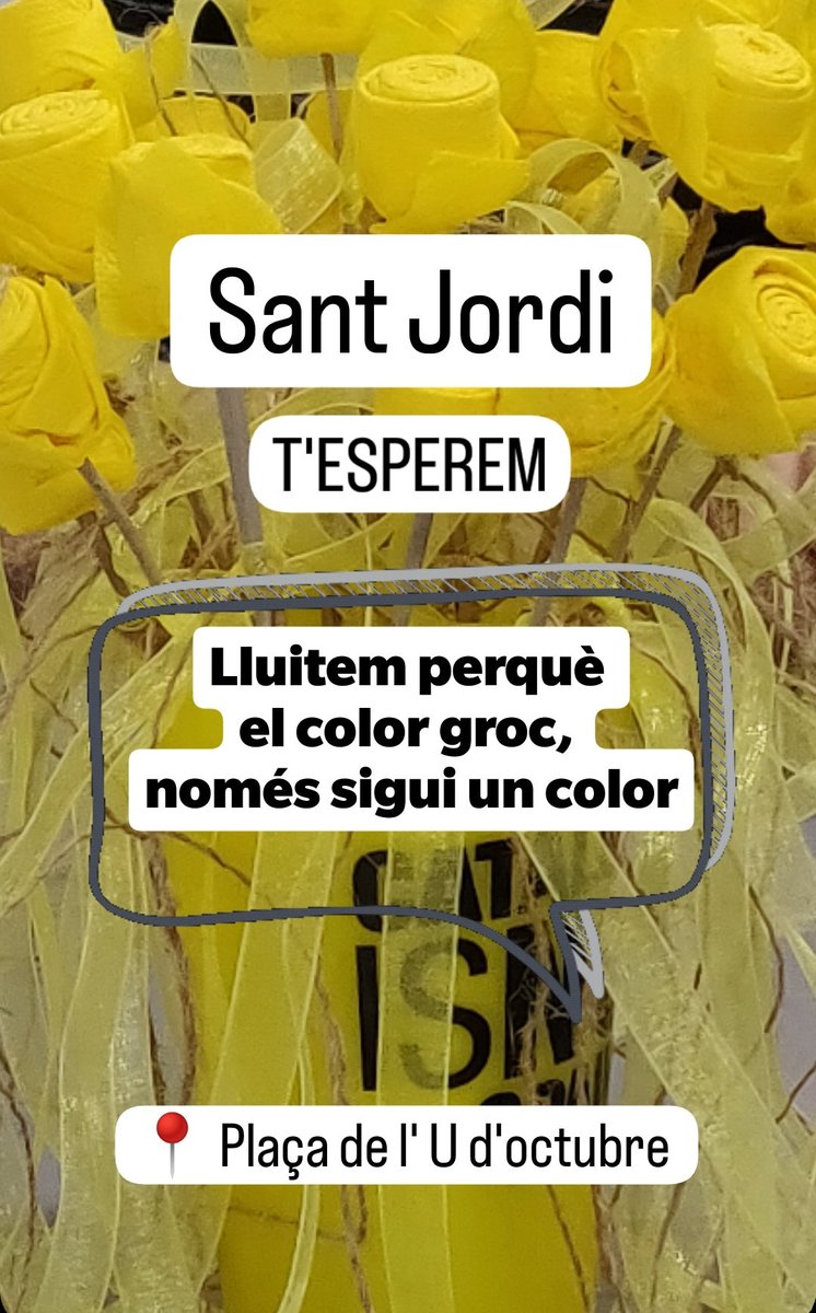 ANCsant_cugat's tweet photo. SANT JORDI 🌹📖🐉
Us esperem a la nostra paradeta.
📍Plaça de l'U d'octubre.
@assemblea #AncSantCugat #SantCugat https://t.co/663v3jR3p6