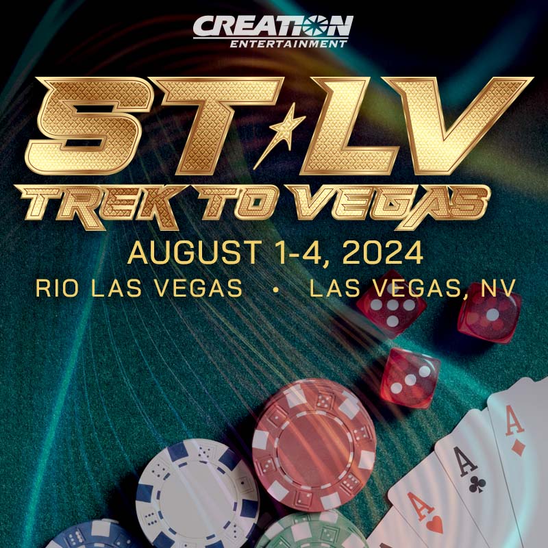 Single-Day admission tickets (both preferred and GA) are now on sale for #STLV! STLV: Trek to Vegas takes place Aug 1-4, 2024 at the Rio Las Vegas in Las Vegas, NV. Other weekend admission packages are also available. Get more info & tickets here: bit.ly/STLV2024