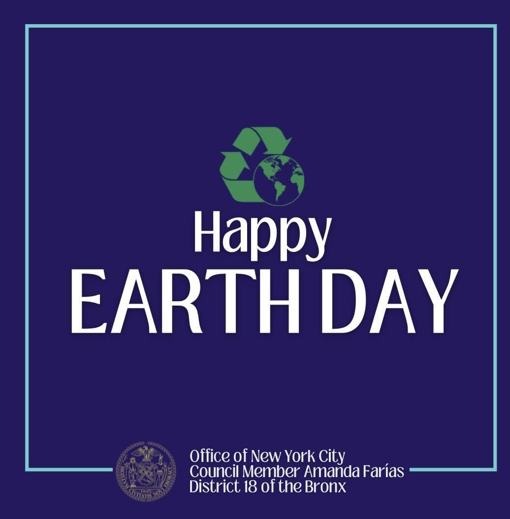 Happy Earth Day #CD18! 🌍 Today and everyday the City Council continues to be focused on climate-forward legislation and solutions.