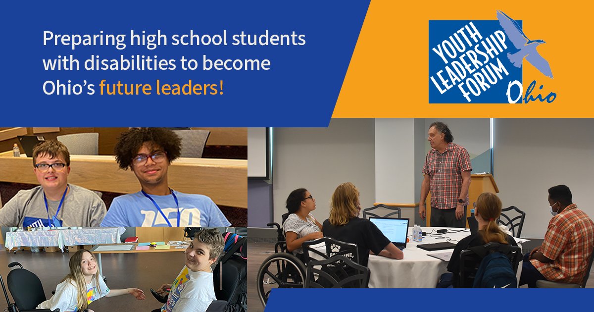 Calling all high school students with disabilities! Want to level up your leadership, citizenship, and social skills? Then join the Ohio Regional Youth Leadership Forum (YLF)! You will prepare to become one of Ohio's future leaders. And the best part? Develop a social network