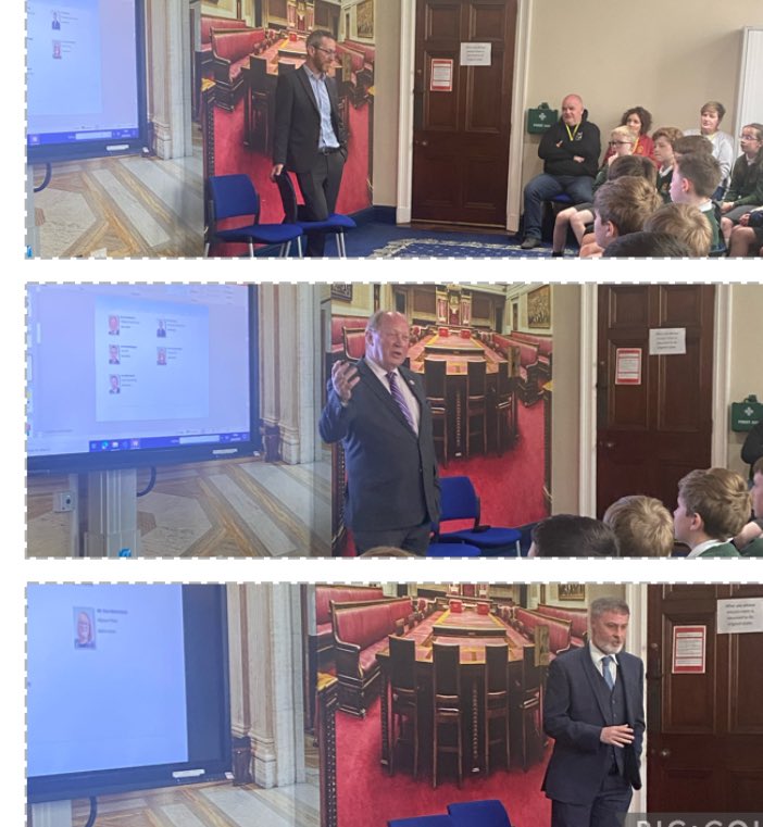 Many thanks to P7 pupils and staff at Gracehill PS (North Antrim ) for taking part in our programme today. Pupils put a great range of questions to @JimAllister @paulfrewDUP @mcguigan_philip Thanks everyone 😊