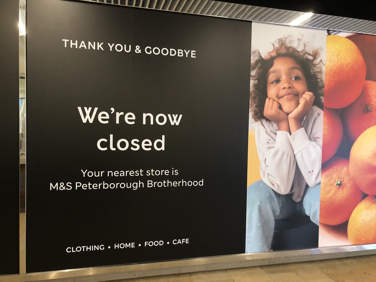Queensgate, to lose one iconic store may be regarded as a misfortune; to lose two looks like carelessness… #mands #johnlewis