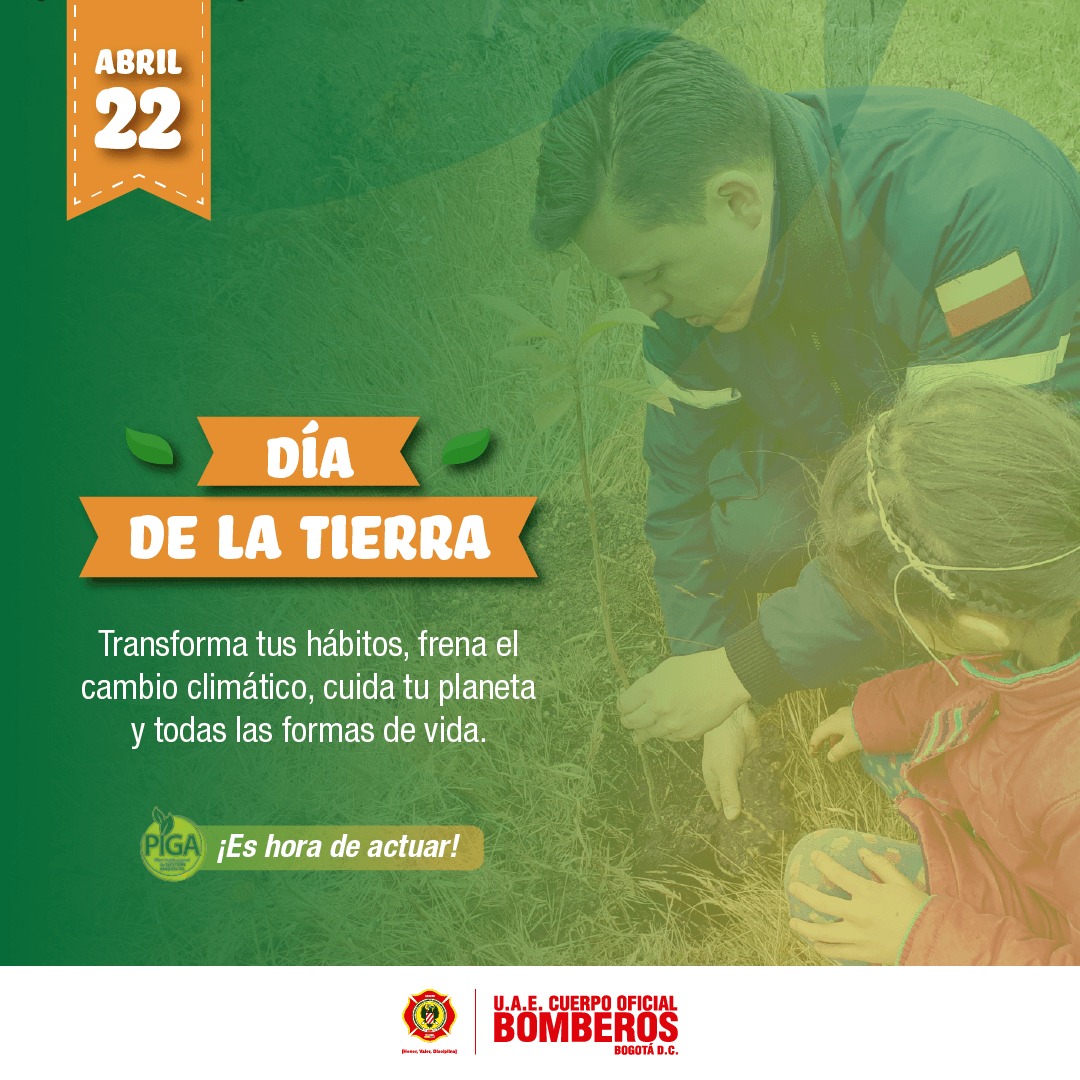 Cuidar el planeta, los recursos, el agua, el aire, las especies vegetales y animales y todas las formas de vida, es un compromiso de cada día en Bomberos Bogotá. Únete al propósito de cuidar nuestro planeta, ¡es tarea de todos! #DiadeLaTierra #EarthDay2024