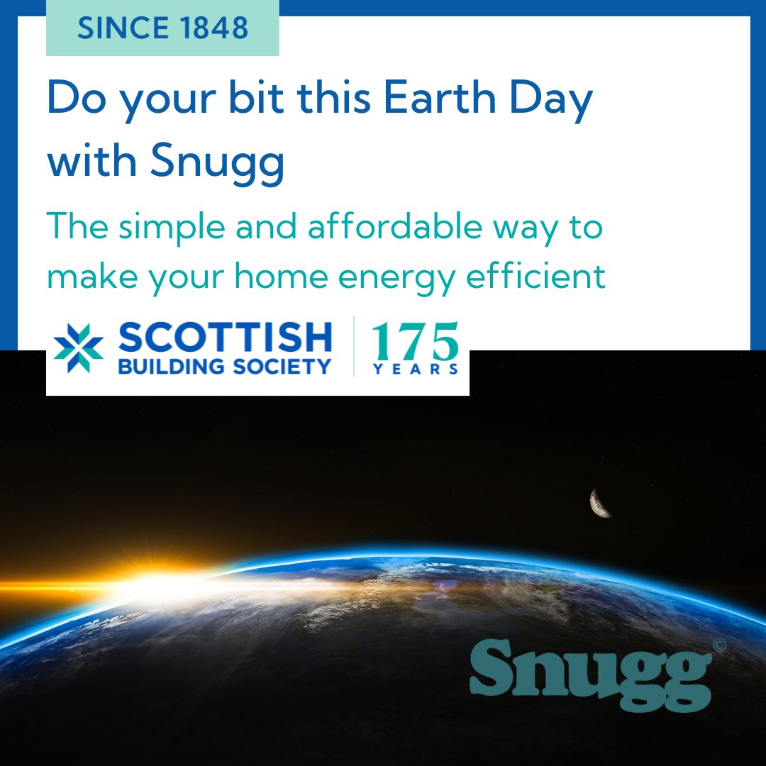 Today is Earth Day and as a mortgage provider, we want to do our bit for the environment and help our customers make their homes as energy efficient as possible. Get your free home energy efficiency plan with @SnuggEnergy : bit.ly/3xOewof