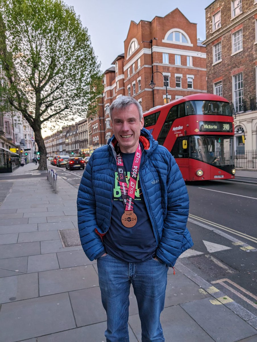 1. Afternoon everyone, hope your start to the week is going well. Cold & wet here. Well Chris last night after the marathon. He thought he’d beat his record by a fair way as was doing well untill the last 2miles, he really struggled hard. They weren’t easy at all.