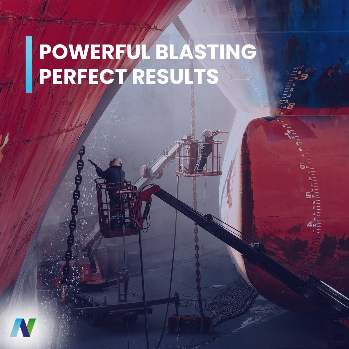 Experience the power of blasting with Newport Shipping! Our expert team employs cutting-edge techniques to ensure thorough cleaning and preparation for your vessel. From surface treatment to corrosion removal, trust us to deliver exceptional results. 

#NewportShipping #Maritime