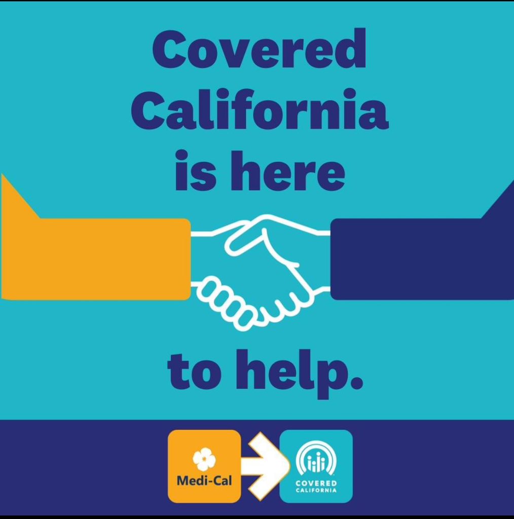 Si su Medi-Cal está terminando, Covered California puede ayudarle en cada paso del camino para obtener un seguro de salud de calidad para usted y su familia.
Grupo Comunitario en Salud Integral
(949) 813-9677 
gcesi@teachers.org @CoveredCA 
#CoveredCA #saludpreventiva
