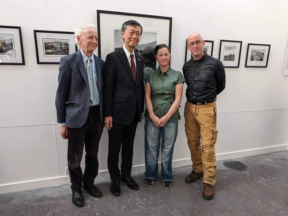 On 20 April, Ambassador Maruyama spoke at the opening of the touring exhibition of fine art prints by artists from Japan and Ireland, “Kwaidan - Encounters with Lafcadio Hearn” at @BallinglenArts, the first of 5 venues around Ireland.