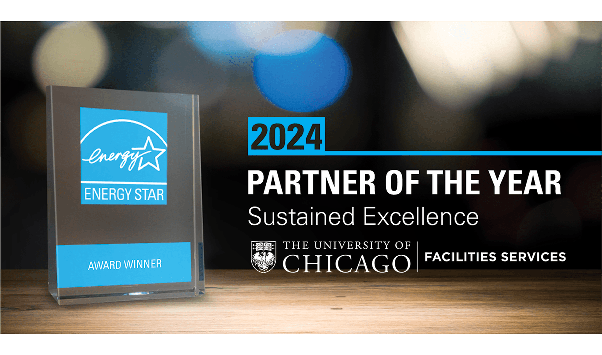 UChicago has received the 2024 ENERGY STAR Partner of the Year–Sustained Excellence–Energy Management Award from the @EPA and @ENERGY. UChicago is the second university in the program's history to earn this milestone. ms.spr.ly/6010YGHSk