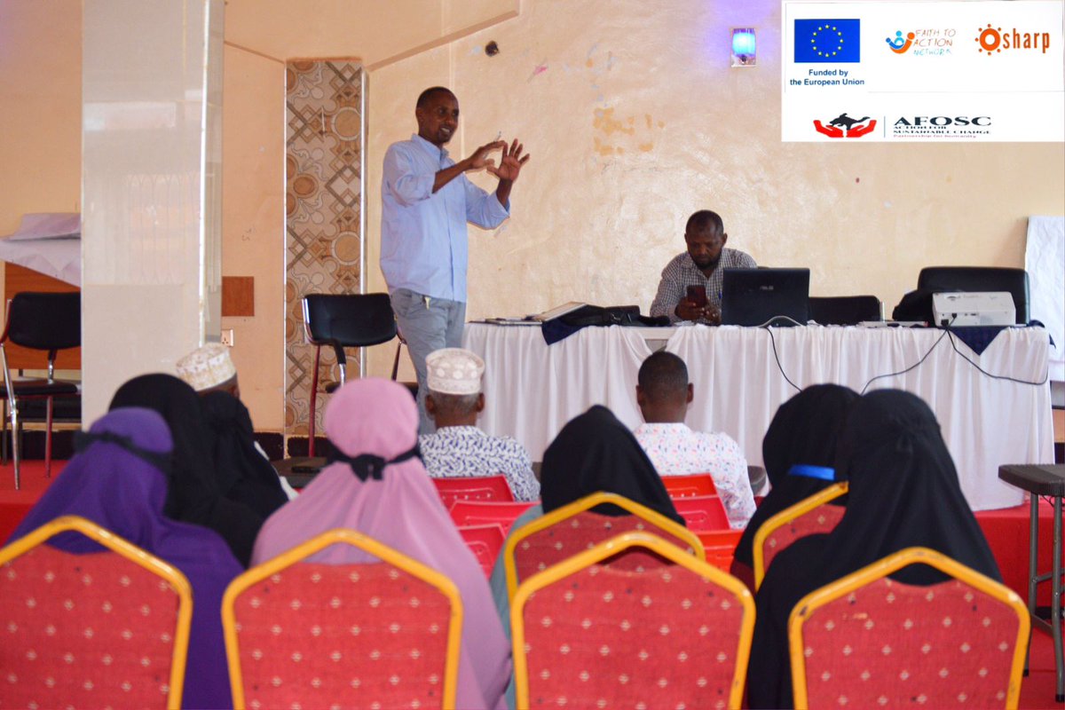 Today @AFOSCKENYA  with support from @FaithtoActionet  convened reproductive health rights and gender based violence sensitation meeting in Takaba  Mandera West, outskirts of Mandera @EUinKenya @namengeson 
#sharpproject