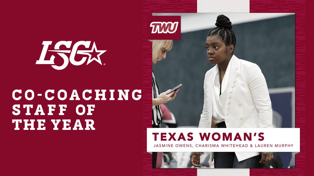 Jasmine Owens and Texas Woman's staff are the Lone Star Conference STUNT Co-Coaching Staff of the Year. 🤸‍♂️ 🔗 bit.ly/3xSw8z6 #LSCstunt #STUNTtheSport