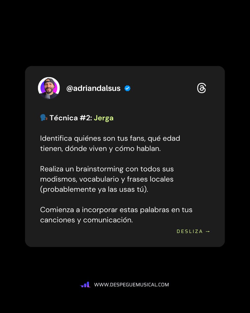 adriandalsus's tweet photo. 😑 Crecer como músico va mucho más allá de los likes y las reproducciones.

Aunque no se note a simple vista, todos los grandes artistas ponen en práctica (a propósito o sin saberlo) estas 4 técnicas de #Branding. https://t.co/phCNXOpnBp