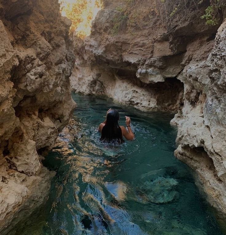 swimming in nature >