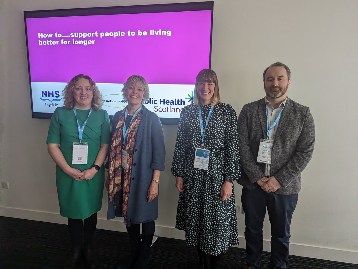 Today we attended the National Realistic Medicine Conference in Glasgow, where we were proud to showcase the Angus Prevention and Proactive Care Work. To read more about Realistic Medicine, please visit: realisticmedicine.scot #realmed2024 @NHSTayside @AngusCouncil @angusalive