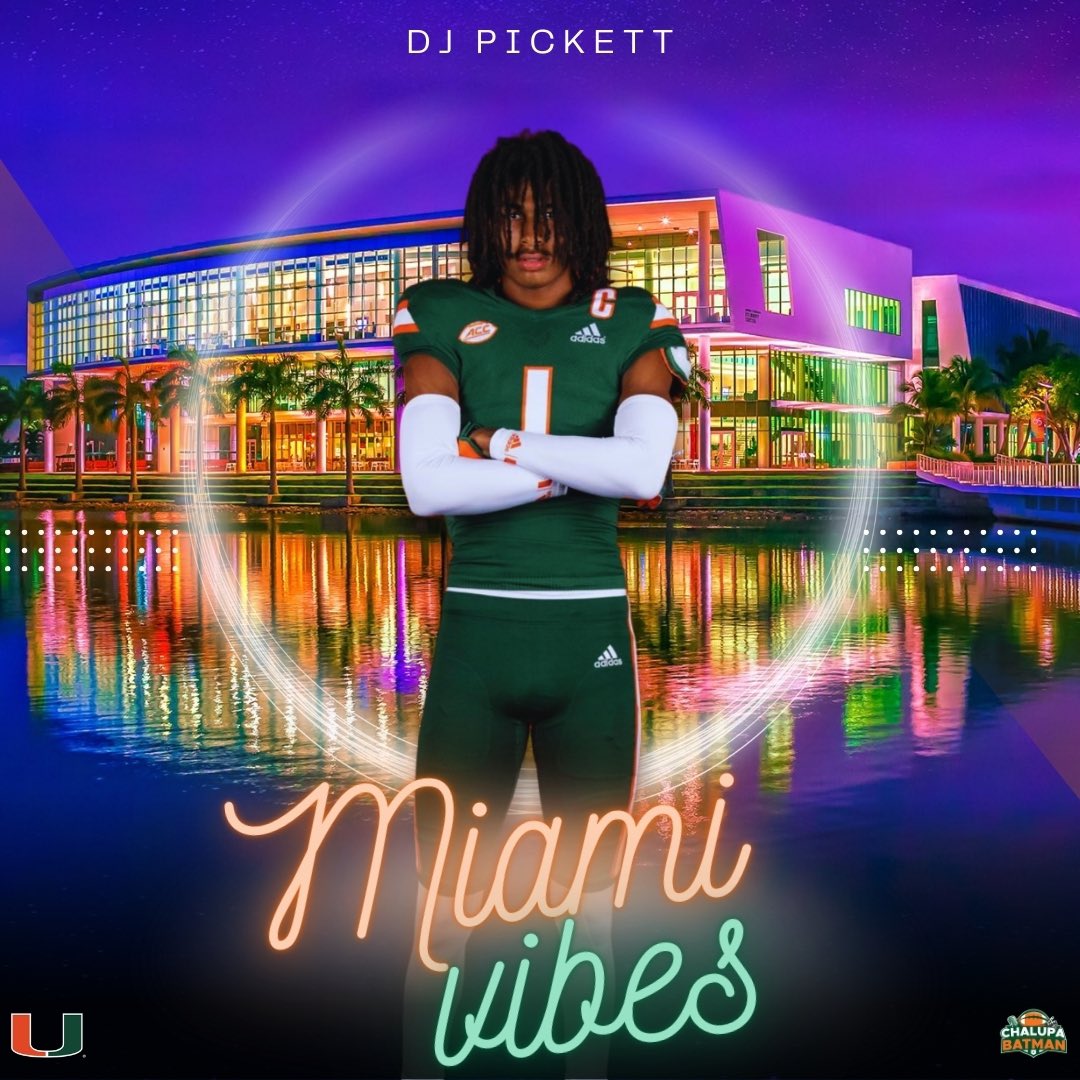 ChalupaBatmaan's tweet photo. 2025 5⭐️DB DJ Pickett #Watch25 #GoCanes #TheU 🙌🟩🟧 https://t.co/jCkxQ2mYt4