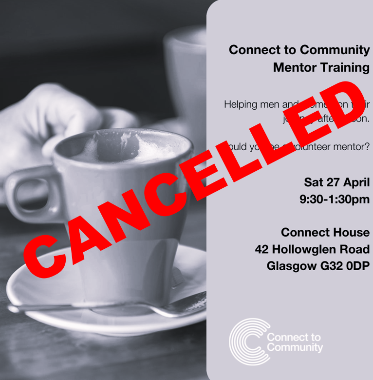 c2c_BCT's tweet photo. Unfortunately we have had to cancel this weekend's training in Glasgow.  Those who had booked places have been contacted.  We still have places available on our training in Glenrothes on 31st August.  Please book early. https://t.co/mNmRiRhGOS
