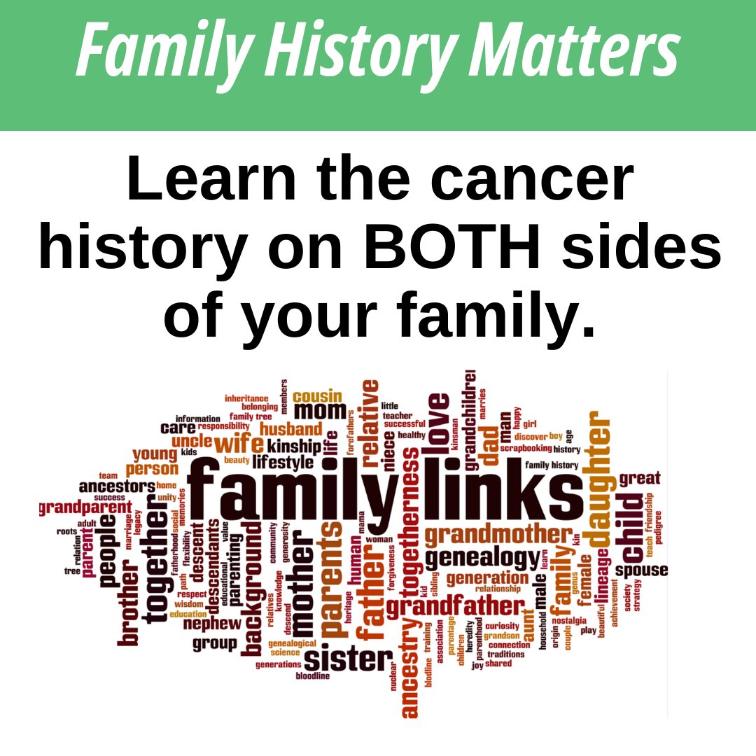 Learn the cancer history on BOTH sides of your family.
linkpages.pro/DxVS6q
cbiit.github.io/FHH/html/index…