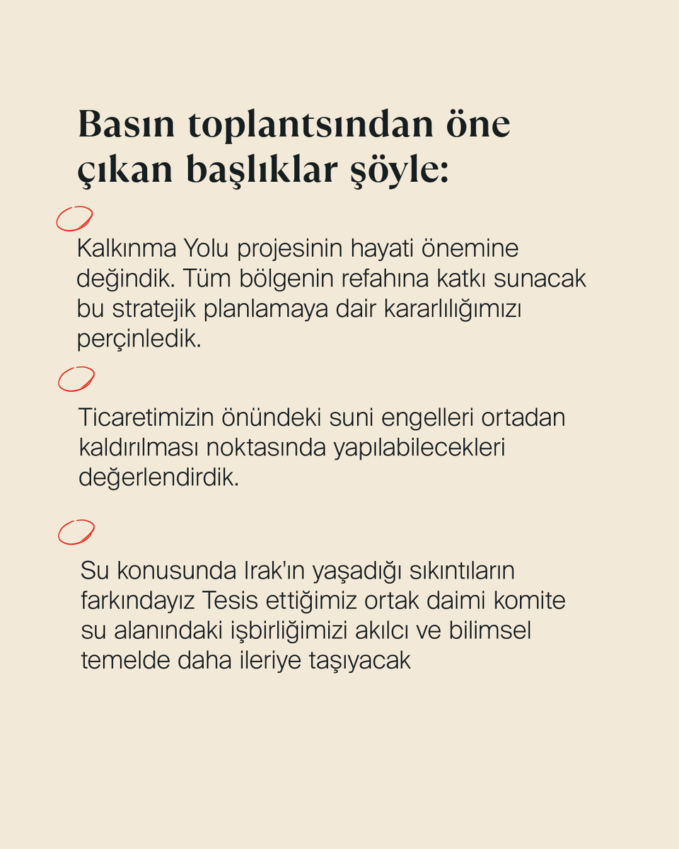 ticaridiplomsi's tweet photo. Cumhurbaşkanı  Erdoğan Irak Başbakanı Es-Sudani ile düzenlediği ortak basın toplantısında konuştu.   Erdoğan, Kalkınma Yolu Anlaşmasının imzalandığını açıkladı. https://t.co/qDc96S7Sqc
