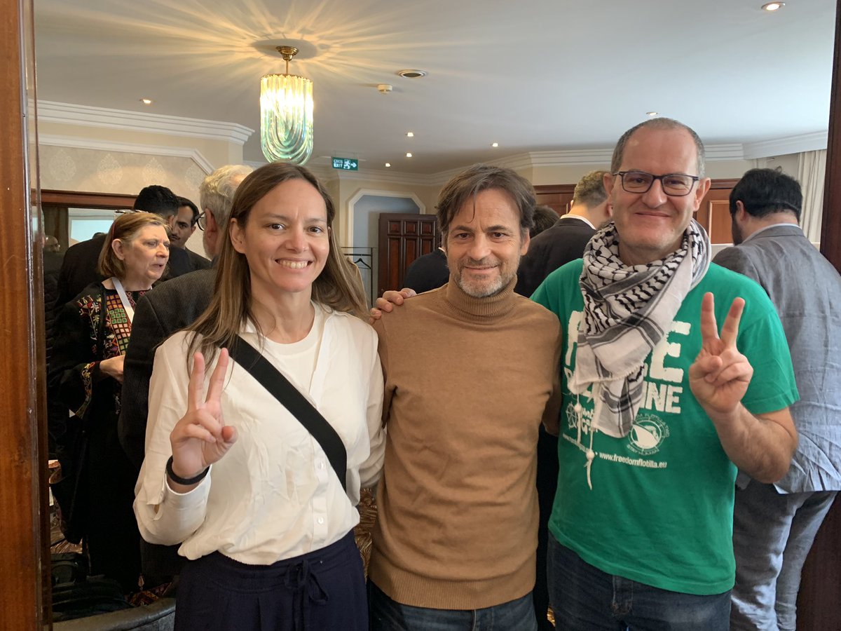 A real pleasure to have met @Jaumeasens, a fellow lawyer in Istanbul recently. He, along with his colleagues & many other heroes from across the world, will be joining the #Flotilla to #Gaza to end the siege & bring much needed relief to the Palestinians. #HeroesOfHumanity 👊🏽🇵🇸🍉