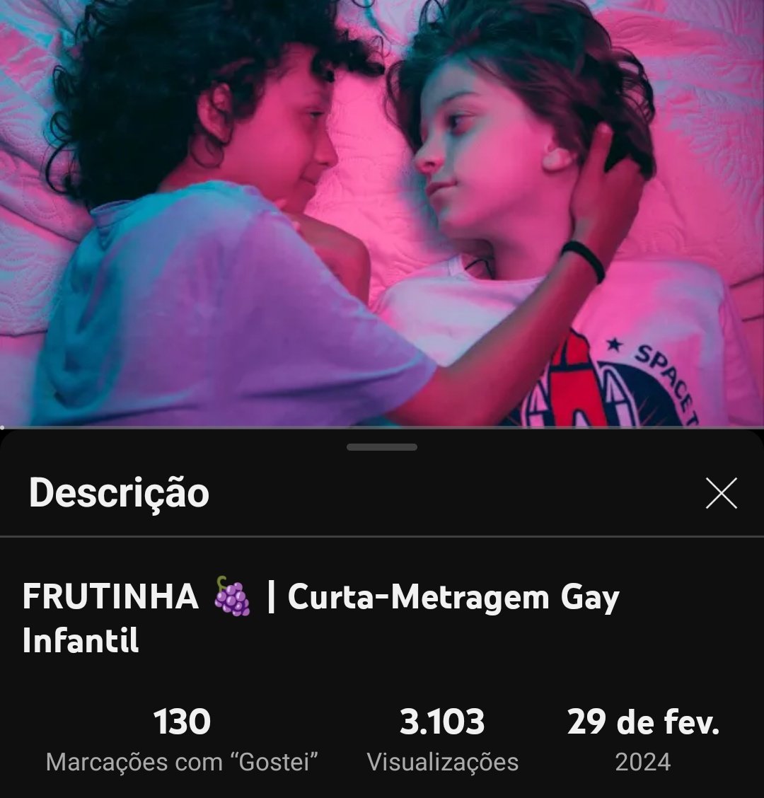 'Frutinha' tá fazendo um certo sucesso no YouTube, então deixando o link aqui pra quem ainda não tiver visto. Se quiserem ver e me contar o que acharam vou ficar mto feliz :)
youtu.be/zh1VeWrEsOs?si…