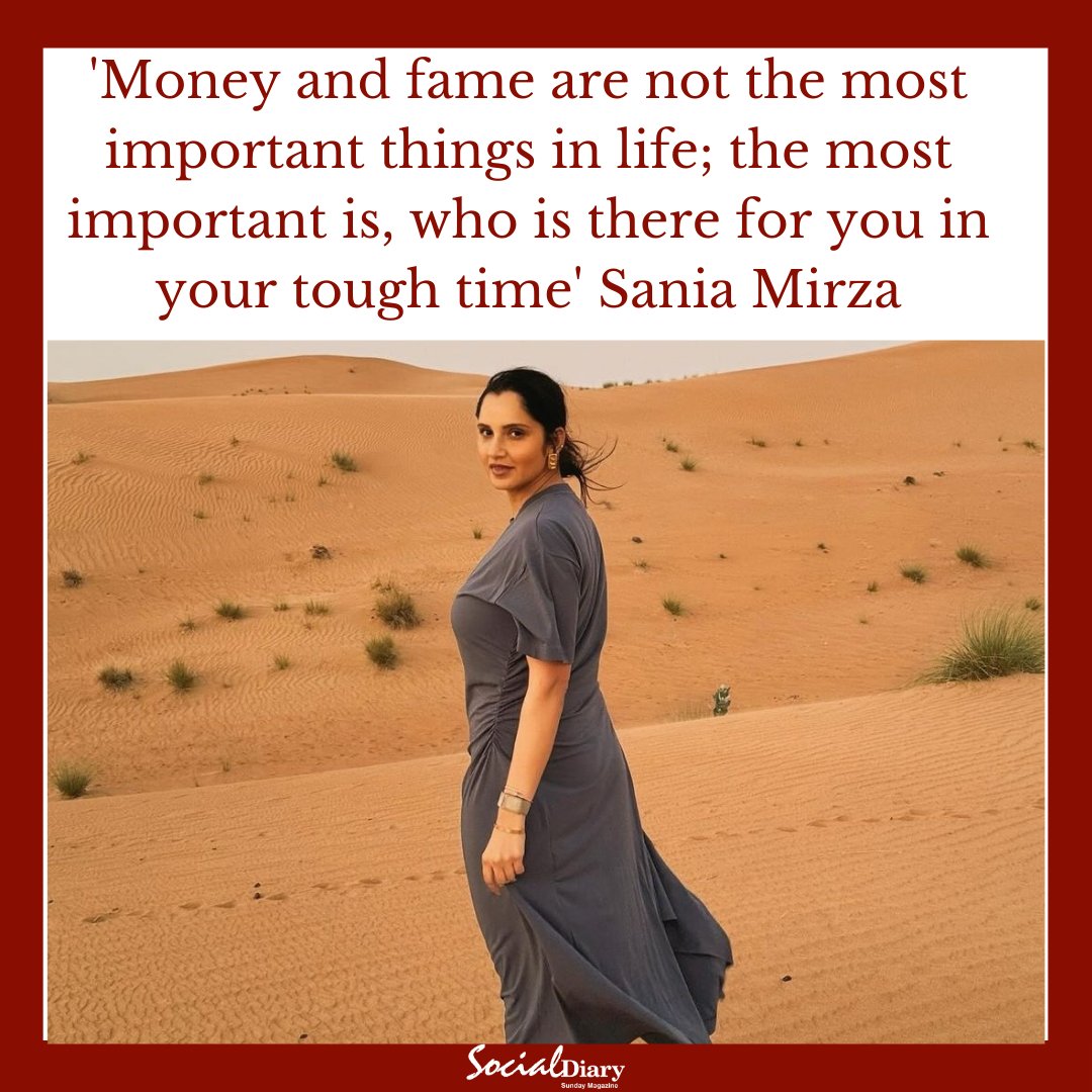 Sania Mirza always dropping truth bombs! #SaniaMirza #Celebs #Social #SocialDiaryMagazine