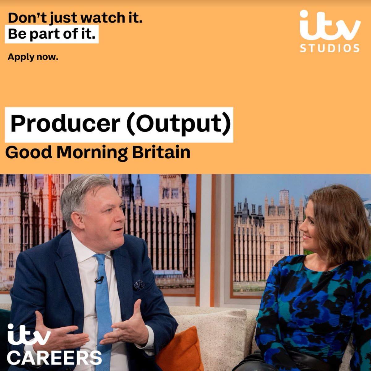We have an unmissable opportunity to join our team at Good Morning Britain as an Output Producer. Apply now: lhrc1a.rfer.us/ITVhHF4up 🌐 itvjobs.com 📷 www.daytimetalent@itv.com Closing date for applications: Monday 29th April #ITVCareers #producerroles
