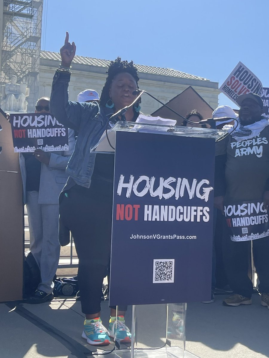 “I have hope because the solutions to homelessness are possible when we welcome our neighbors inside. When we look around our community for spaces not being used and say ‘That could be someone’s home.’” - @AmandaAndere @funderstogether #HousingNotHandcuffs#JohnsonVGrantsPass